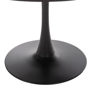 ΤΡΑΠΕΖΙ ΤΡΑΠΕΖΑΡΙΑΣ ΣΤΡΟΓΓΥΛΟ BLACK MARBLE Φ120x74Yεκ.