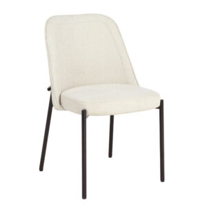 LUJO ΚΑΡΕΚΛΑ BEIGE ΜΑΥΡΟ ΜΑΤ 51.5x57x84.5cm