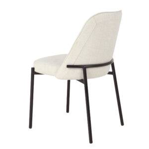 LUJO ΚΑΡΕΚΛΑ BEIGE ΜΑΥΡΟ ΜΑΤ 51.5x57x84.5cm