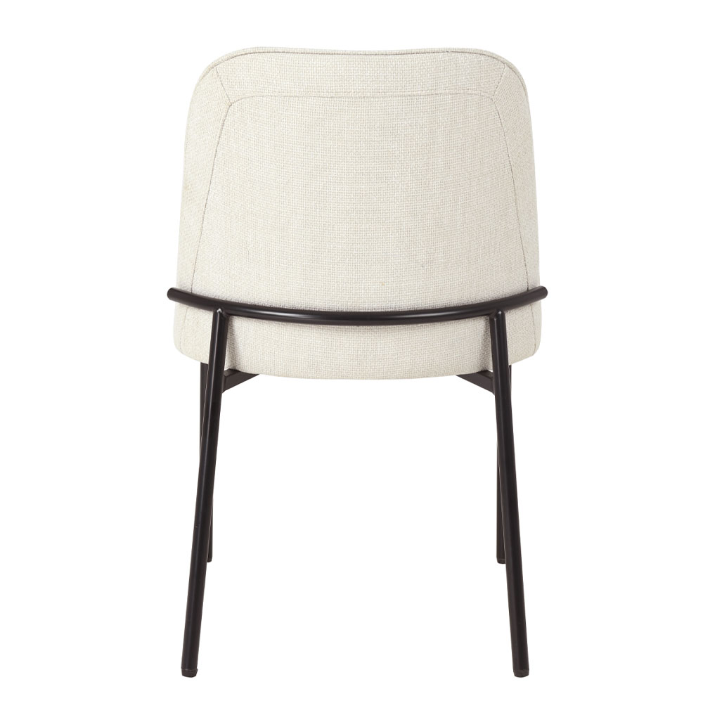 LUJO ΚΑΡΕΚΛΑ BEIGE ΜΑΥΡΟ ΜΑΤ 51.5x57x84.5cm