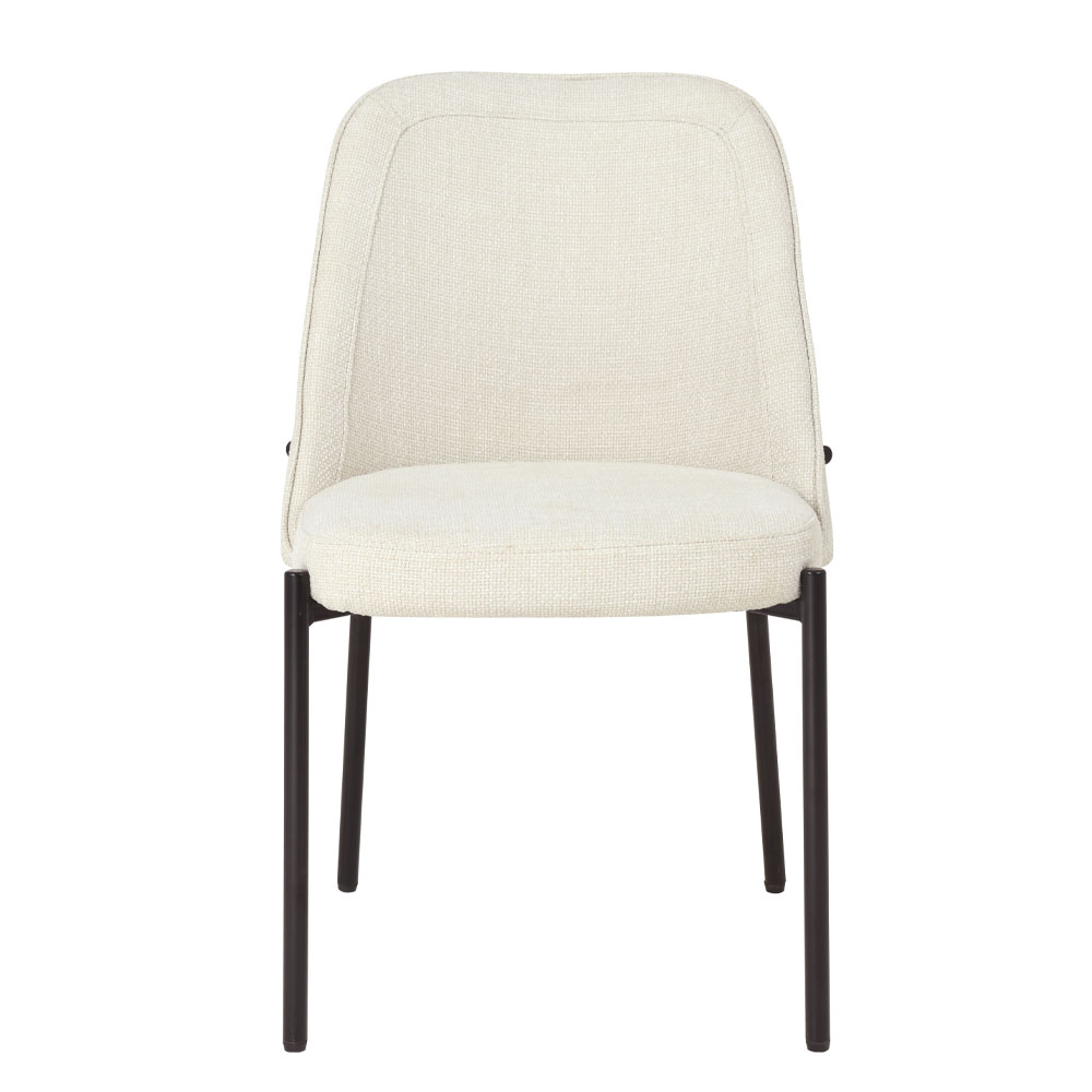 LUJO ΚΑΡΕΚΛΑ BEIGE ΜΑΥΡΟ ΜΑΤ 51.5x57x84.5cm