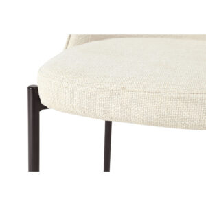 LUJO ΚΑΡΕΚΛΑ BEIGE ΜΑΥΡΟ ΜΑΤ 51.5x57x84.5cm