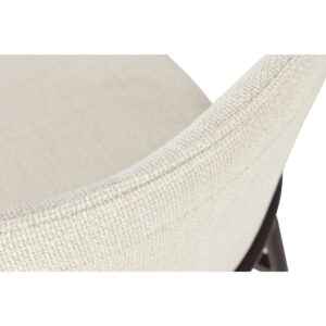 LUJO ΚΑΡΕΚΛΑ BEIGE ΜΑΥΡΟ ΜΑΤ 51.5x57x84.5cm