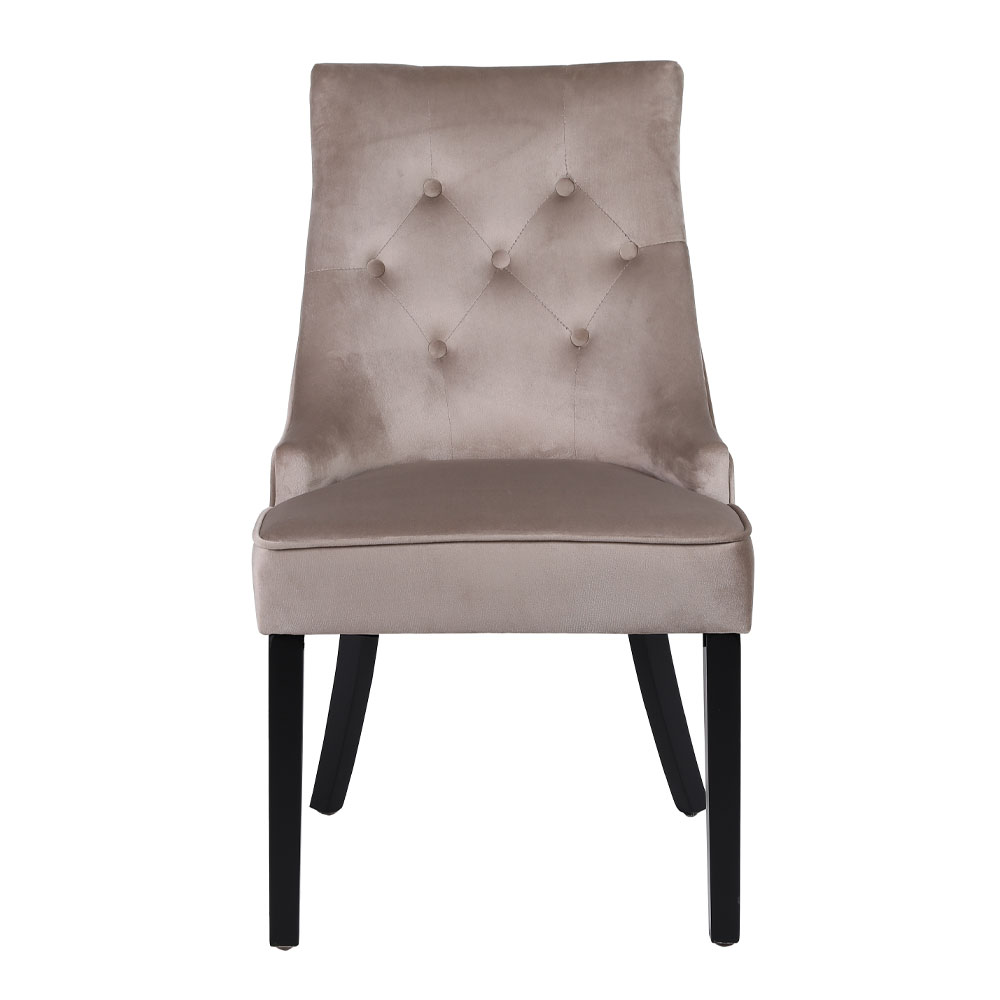 VERONA ΚΑΡΕΚΛΑ ΜΕ ΜΕΤΑΛΛΙΚΟ ΚΡΙΚΟ BEIGE ΜΑΥΡΟ 57x47x98cm