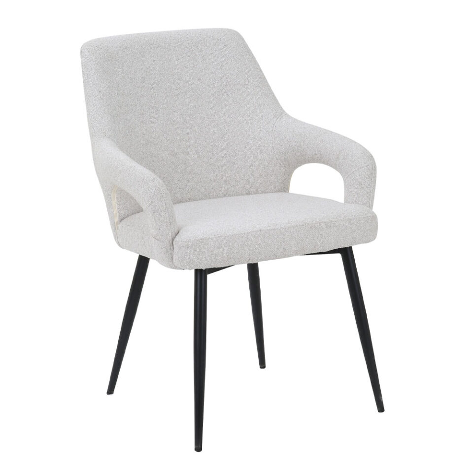 PONTE ΚΑΡΕΚΛΑ CREAM ΜΑΥΡΟ 59x63x85cm