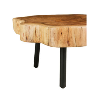RAW COFFEE TABLE ΦΥΣΙΚΟ 80x80x40cm