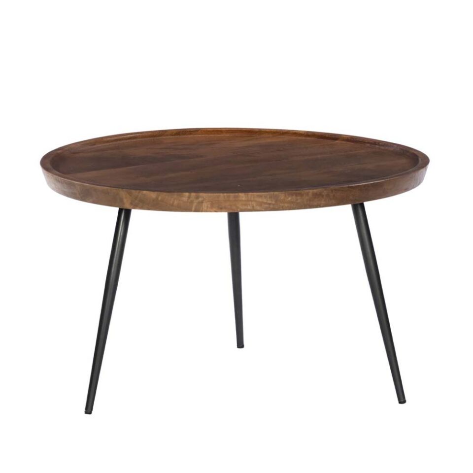 PENCIL 87 COFFEE TABLE ΚΑΡΥΔΙ ΜΑΥΡΟ 87x87x45cm