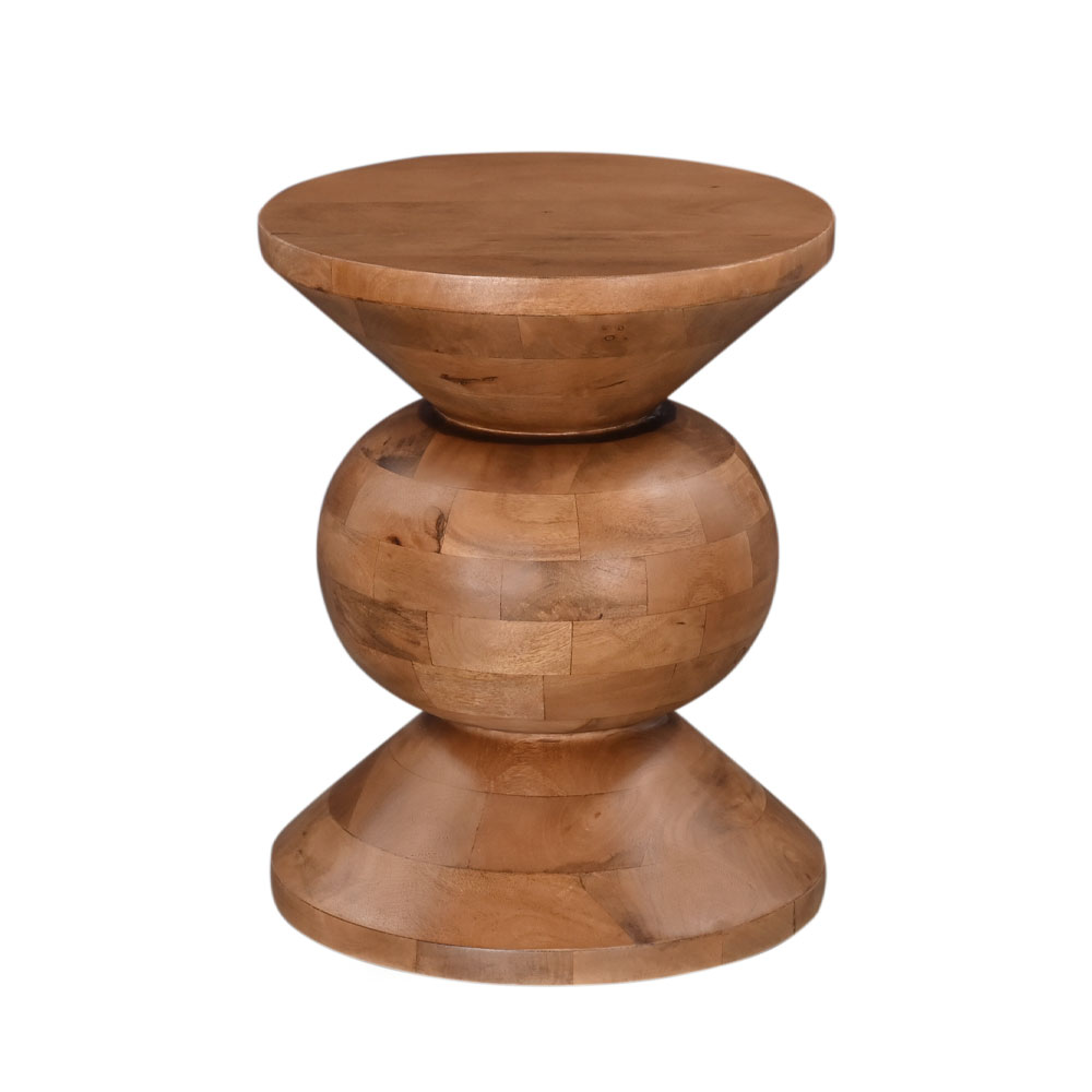 PEARL SIDE TABLE ΦΥΣΙΚΟ 40x40x52cm