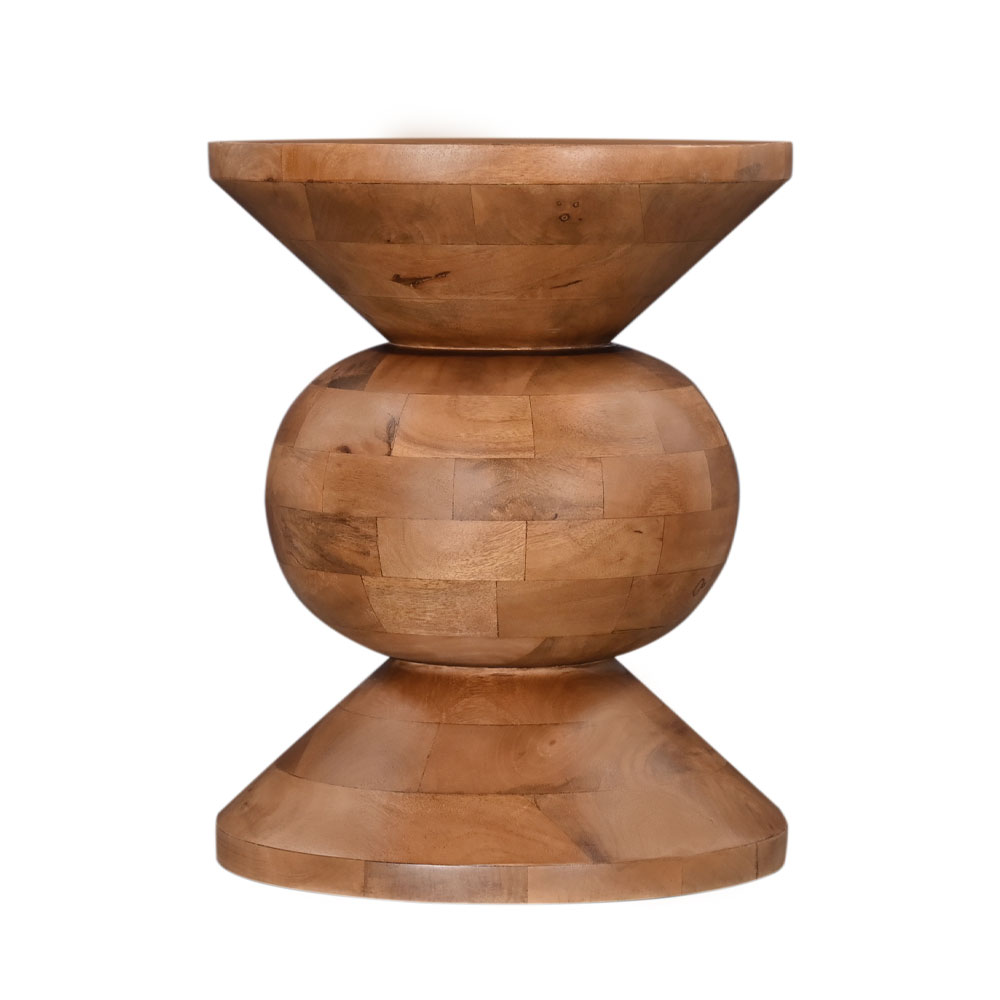 PEARL SIDE TABLE ΦΥΣΙΚΟ 40x40x52cm