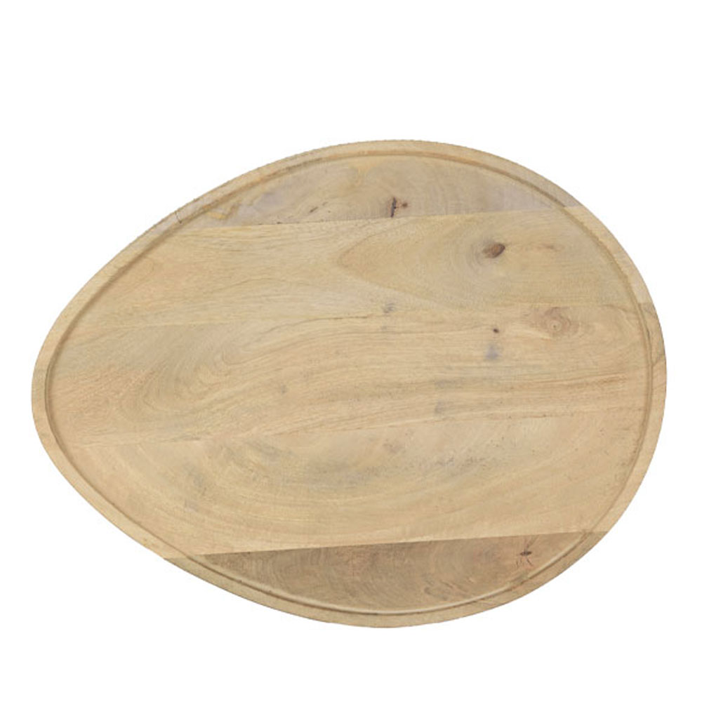 PILEA 56 SIDE TABLE ΦΥΣΙΚΟ ΛΕΥΚΟ 56x43x56cm