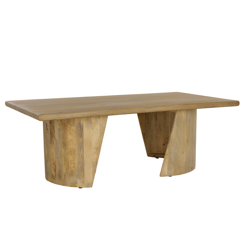 SPIRAL COFFEE TABLE ΦΥΣΙΚΟ 130x70x45cm