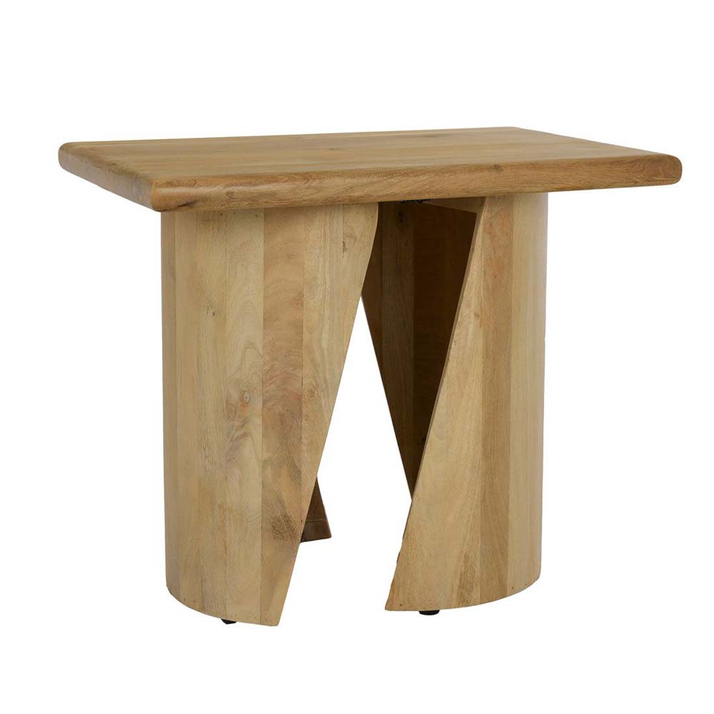 SPIRAL SIDE TABLE ΦΥΣΙΚΟ 62.5x45x52.5cm