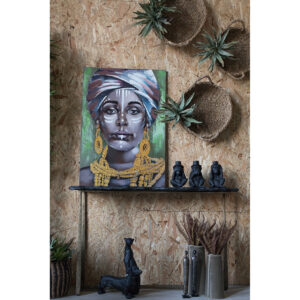 PIEDRA ΚΟΝΣΟΛΑ ΓΚΡΙ ΣΚΟΥΡΟ BRASS ANTIQUE 128x42x75cm