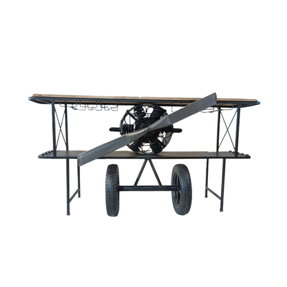 AVIATION ΚΟΝΣΟΛΑ BAR ΦΥΣΙΚΟ 191x58x91cm