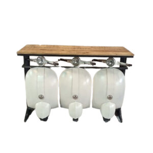VESPA ΚΟΝΣΟΛΑ CREAM ΛΕΥΚΟ ΦΥΣΙΚΟ 138x52x100cm
