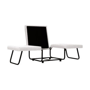 FOLD ΠΟΥΦ ΚΡΕΒΑΤΙ ΑΝΑΔΙΠΛΟΜΕΝΟ OFF WHITE 06-900 70x72x43