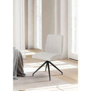ARM ΚΑΡΕΚΛΑ BEIGE ΜΑΥΡΟ ΜΑΤ 47.5x56.5x86cm