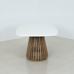 SIRACUSA ΤΡΑΠΕΖΙ ΛΕΥΚΟ 220x110x77.5cm