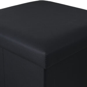 ΣΚΑΜΠΟ CUBE LEATHER ΜΕ ΑΠΟΘΗΚΕΥΤΙΚΟ ΧΩΡΟ ΜΑΥΡΟ