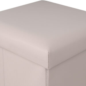 ΣΚΑΜΠΟ CUBE LEATHER ΜΕ ΑΠΟΘΗΚΕΥΤΙΚΟ ΧΩΡΟ TAUPE