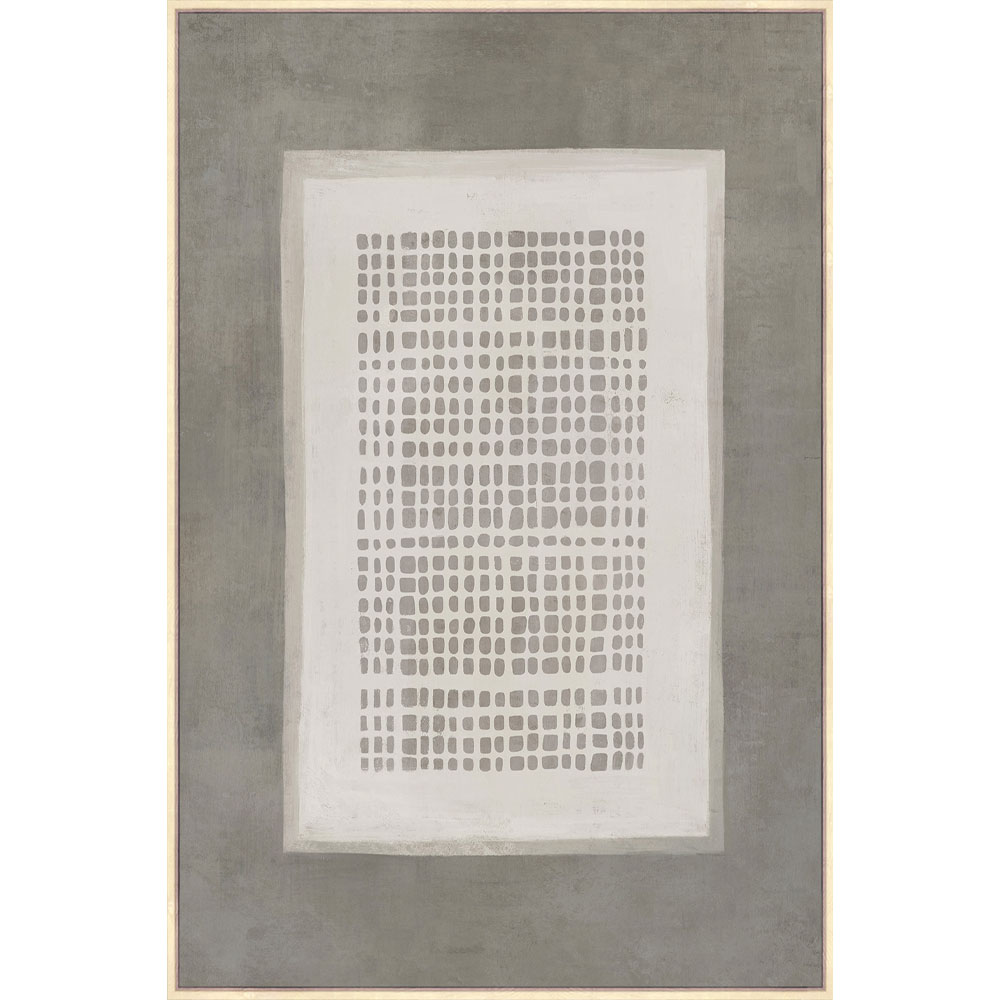 COSMIC GRID ΠΙΝΑΚΑΣ ΔΙΑΚΟΣΜΗΤΙΚΟΣ ΜΕ ΚΟΡΝΙΖΑ 80x120x4cm ΚΑΜΒΑΣ ΓΚΡΙ ΣΚΟΥΡΟ ΜΠΕΖ ΞΥΛΟ