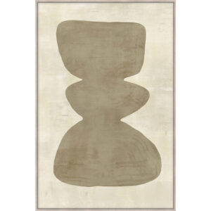 CANDELABRA.B ΠΙΝΑΚΑΣ ΔΙΑΚΟΣΜΗΤΙΚΟΣ ΜΕ ΚΟΡΝΙΖΑ 80x120x4cm ΚΑΜΒΑΣ BEIGE ΚΑΦΕ ΞΥΛΟ ΦΥΣΙΚΟ