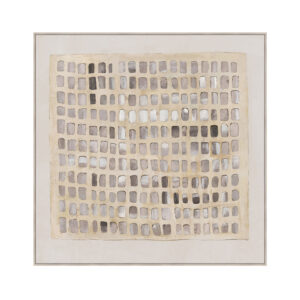 SIMPLICIT ΠΙΝΑΚΑΣ ΔΙΑΚΟΣΜΗΤΙΚΟΣ ΜΕ ΚΟΡΝΙΖΑ 100x100x4cm ΚΑΜΒΑΣ ΜΠΕΖ ΚΑΦΕ ΞΥΛΟ ΦΥΣΙΚΟ