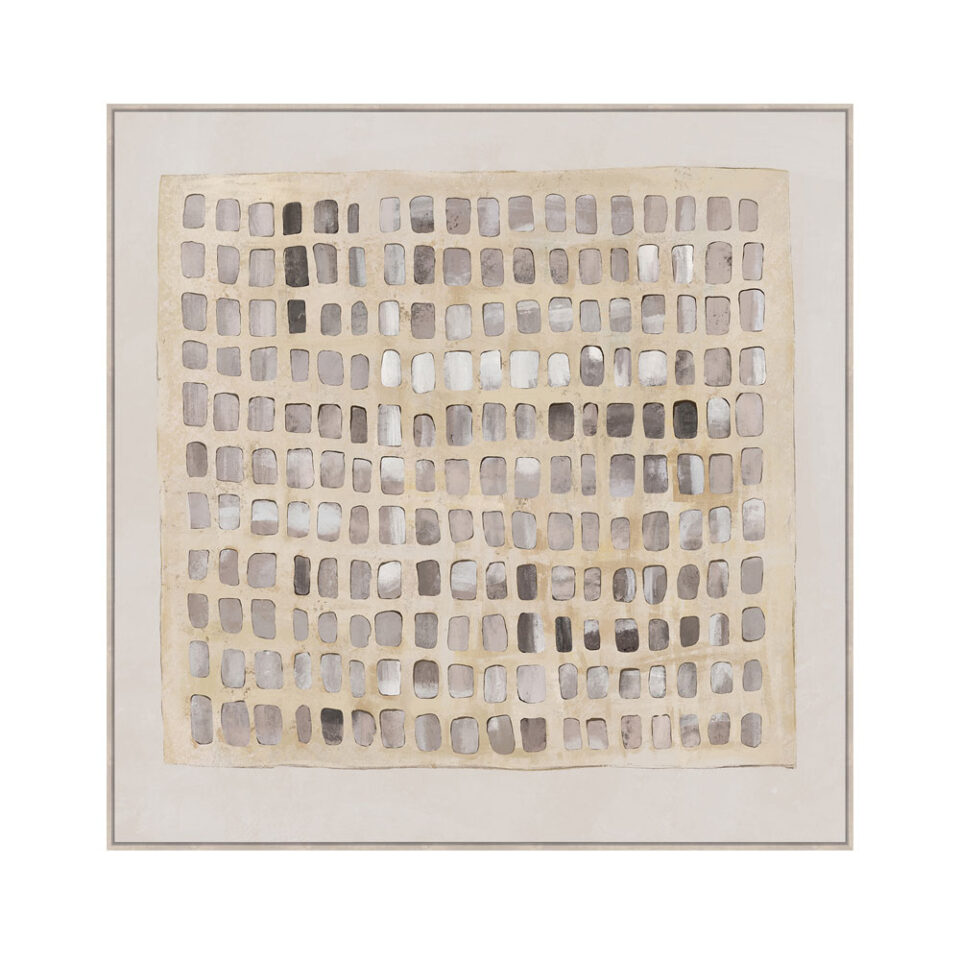 SIMPLICIT ΠΙΝΑΚΑΣ ΔΙΑΚΟΣΜΗΤΙΚΟΣ ΜΕ ΚΟΡΝΙΖΑ 100x100x4cm ΚΑΜΒΑΣ ΜΠΕΖ ΚΑΦΕ ΞΥΛΟ ΦΥΣΙΚΟ