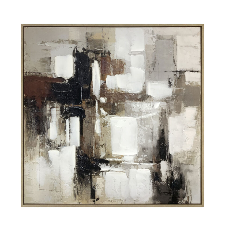 OMBRA II ΠΙΝΑΚΑΣ ΔΙΑΚΟΣΜΗΤΙΚΟΣ ΜΕ ΚΟΡΝΙΖΑ 80x80x4cm ΚΑΜΒΑΣ ΠΟΛΥΧΡΩΜΟ ΞΥΛΟ