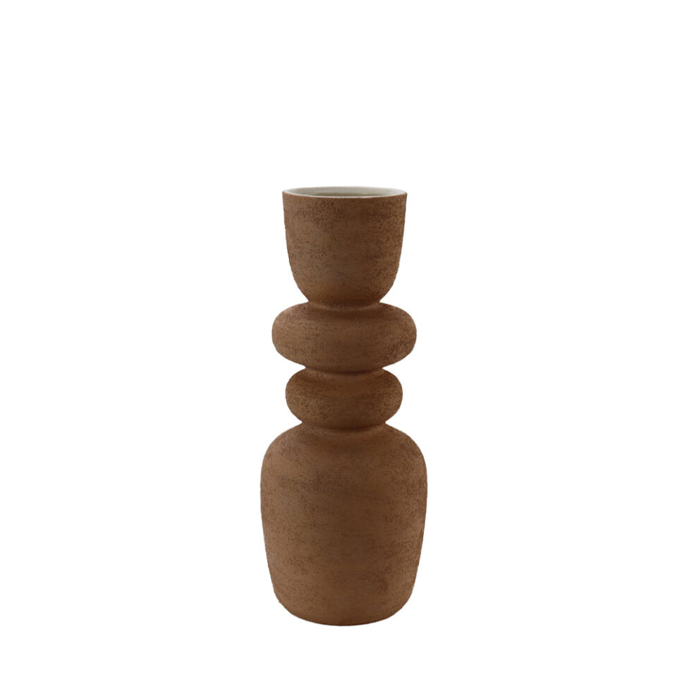 ZIRA ΒΑΖΟ 16.5x16.5x41cm ΚΕΡΑΜΙΚΟ TERRACOTTA