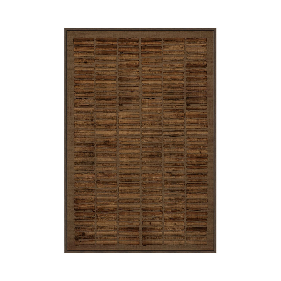 PLOW ΠΙΝΑΚΑΣ ΔΙΑΚΟΣΜΗΣΗΣ ΜΕ ΚΟΡΝΙΖΑ 60x90x4cm ΚΑΜΒΑΣ ΚΑΦΕ ΣΚΟΥΡΟ ΞΥΛΟ