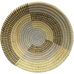 TIA ΜΠΩΛ 42x42x12cm KANSGRASS ΦΥΣΙΚΟ ΜΑΥΡΟ ΠΛΑΣΤΙΚΟ ΓΑΛΑΖΙΟ