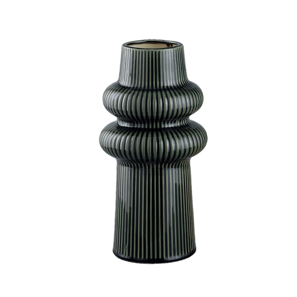 ARO ΒΑΖΟ 17.8x17.8x34.5cm ΚΕΡΑΜΙΚΟ ΠΡΑΣΙΝΟ