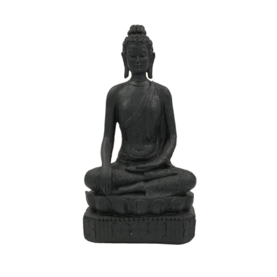 GITA ΔΙΑΚΟΣΜΗΤΙΚΟ ΒΟΥΔΑΣ 23x15x42cm POLYRESIN ΜΑΥΡΟ
