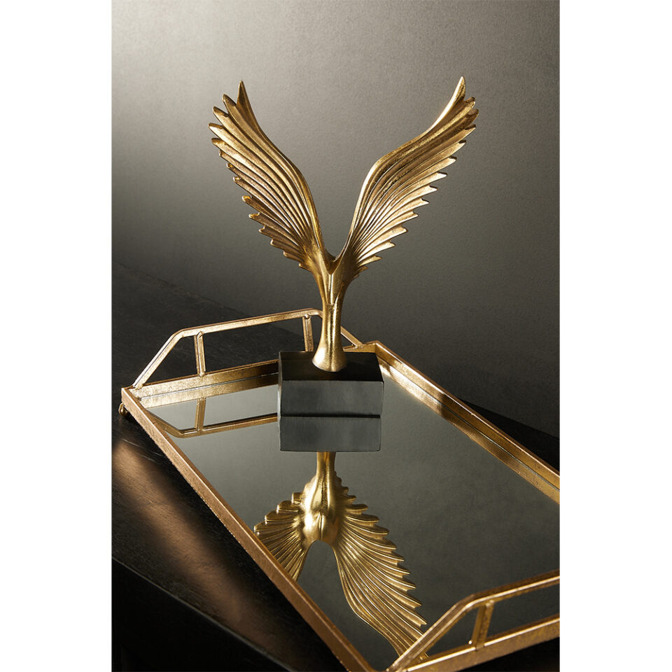 AMIG ΔΙΑΚΟΣΜΗΤΙΚΟ TOTEM 23x10x31cm POLYRESIN ΧΡΥΣΟ ΜΑΥΡΟ