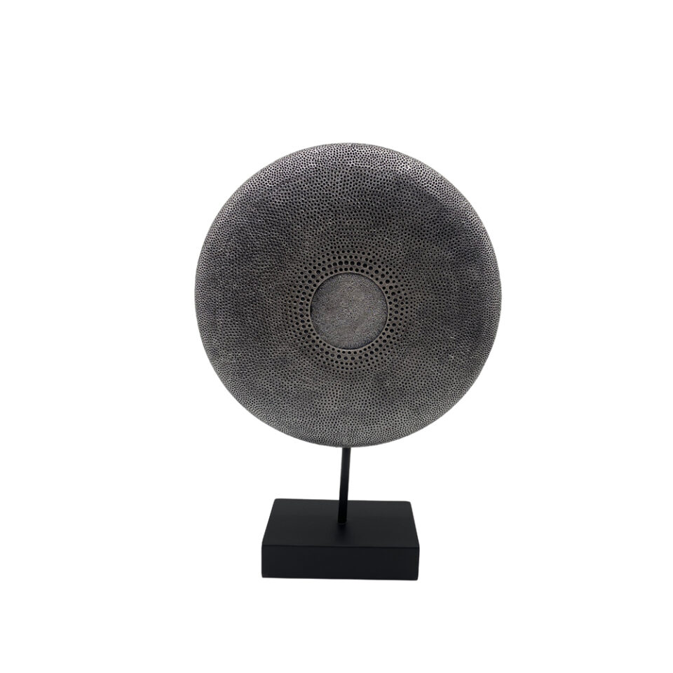 SKIVA ΔΙΑΚΟΣΜΗΤΙΚΟ TOTEM 25x7x36cm POLYRESIN ΑΣΗΜΙ ΑΝΤΙΚΕ