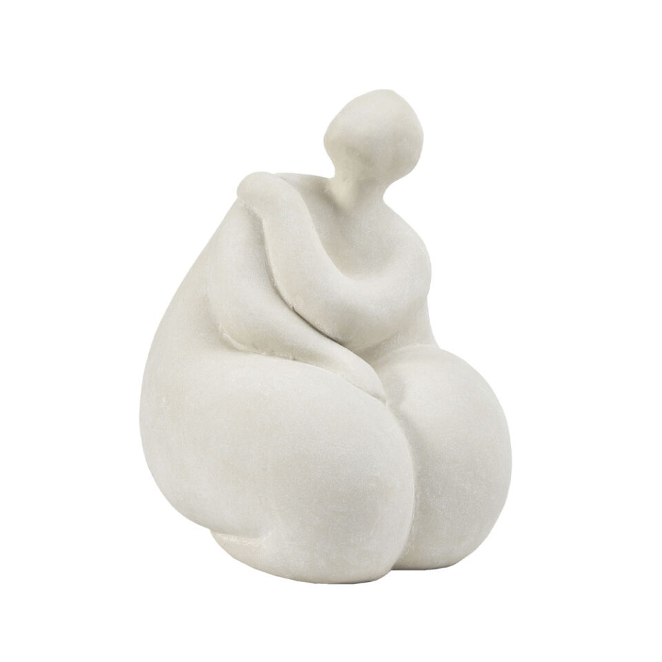 LIAN ΔΙΑΚΟΣΜΗΤΙΚΗ ΦΙΓΟΥΡΑ 30x26x36cm TERRACOTTA ΛΕΥΚΟ