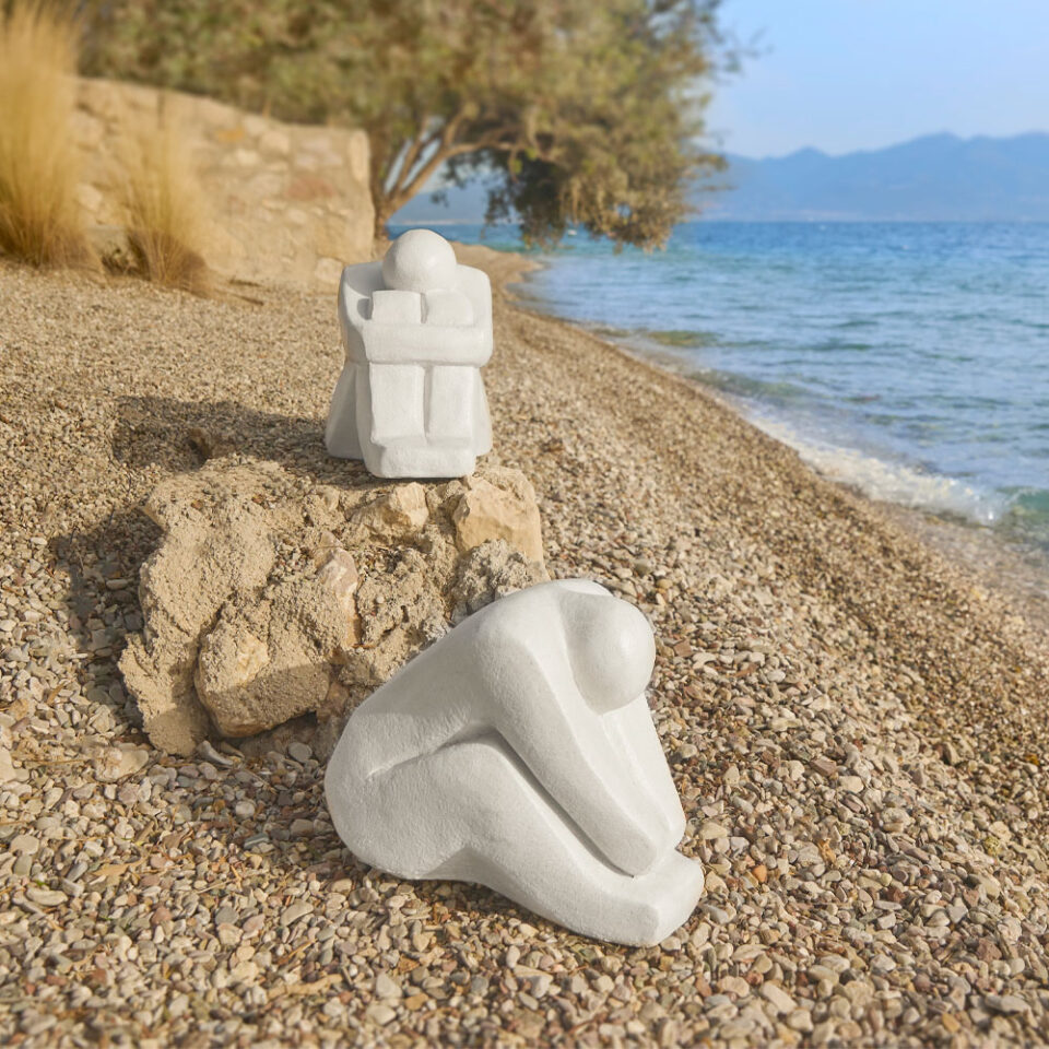 EVERLY ΔΙΑΚΟΣΜΗΤΙΚΗ ΦΙΓΟΥΡΑ 44x28x35cm POLYRESIN ΛΕΥΚΟ