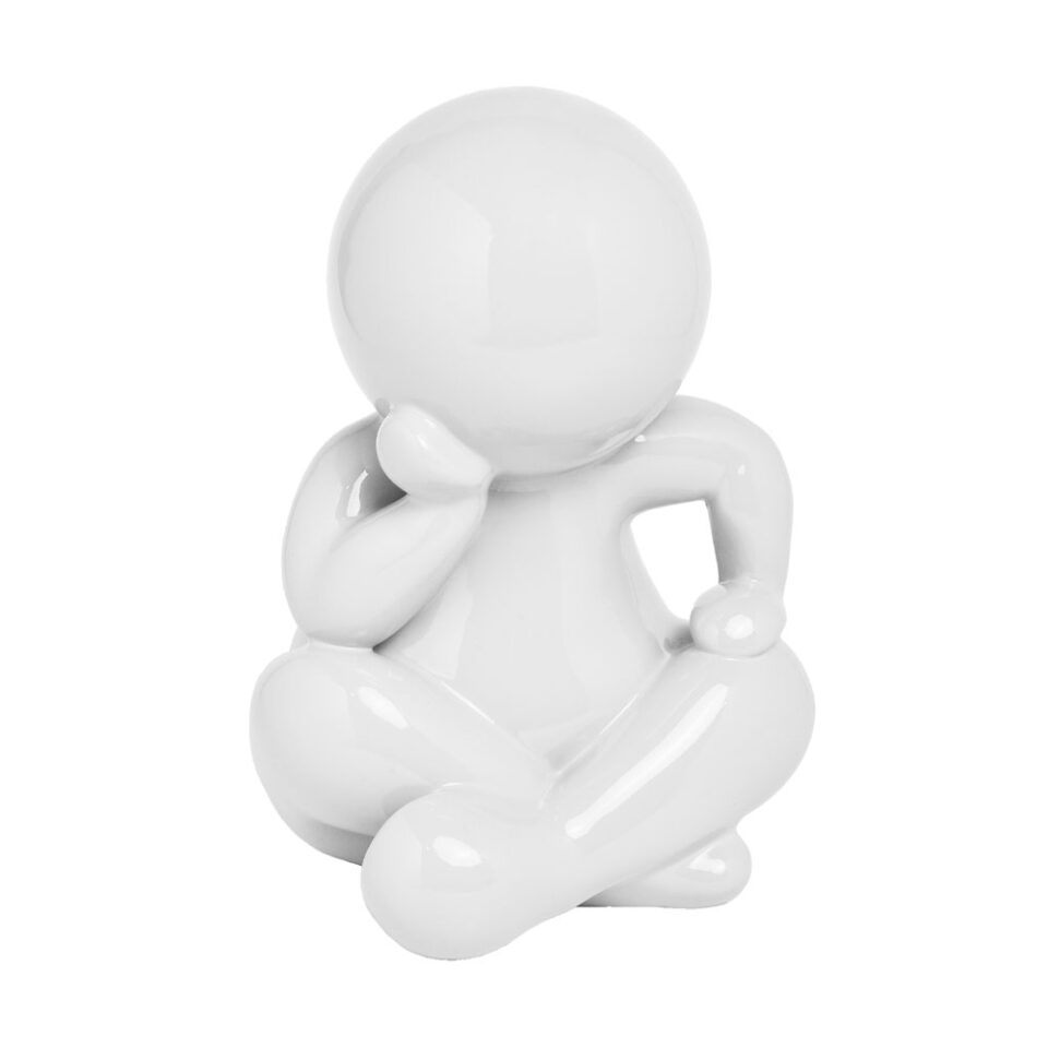 ENZO ΔΙΑΚΟΣΜΗΤΙΚΗ ΦΙΓΟΥΡΑ 25x23x36cm POLYRESIN ΛΕΥΚΟ