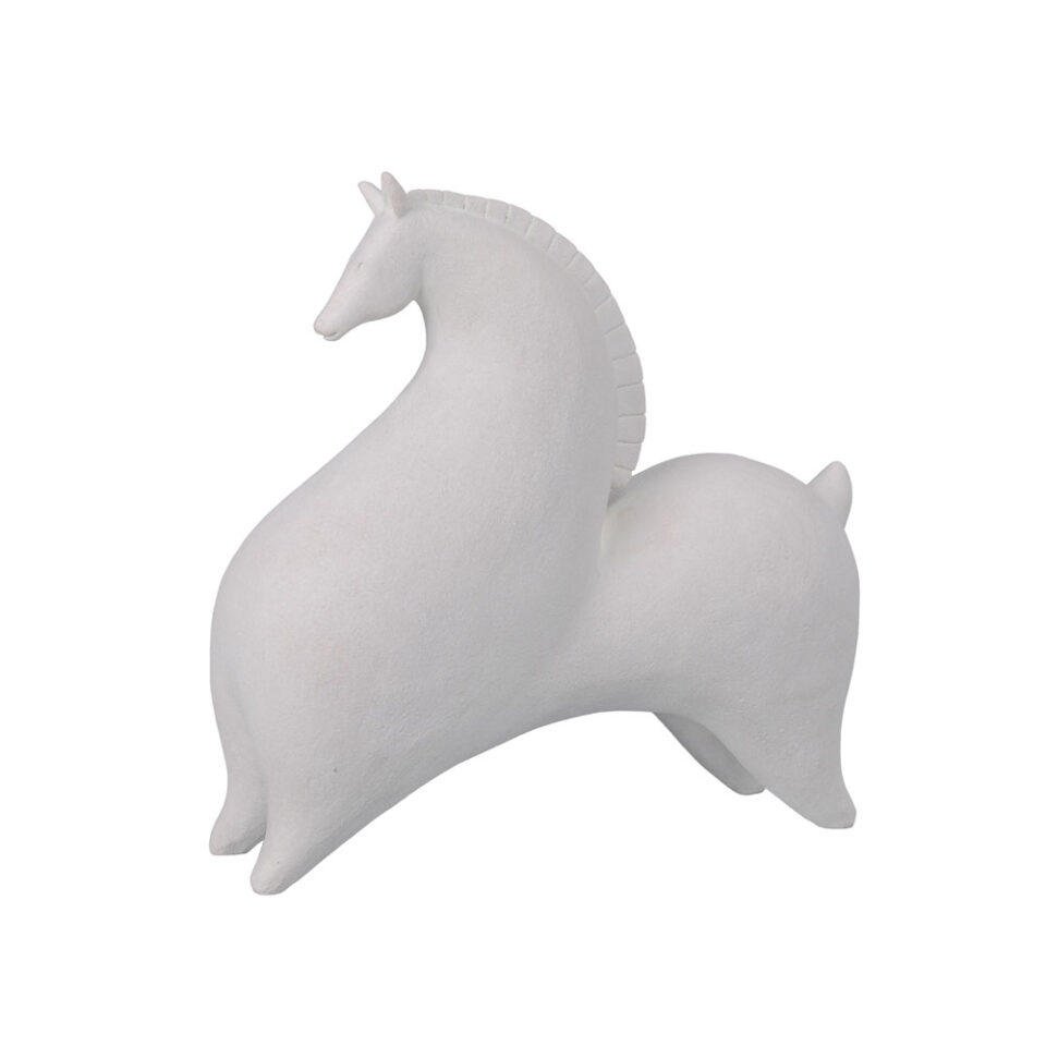 AEGEAN ΔΙΑΚΟΣΜΗΤΙΚΟ ΑΛΟΓΟ 26x11x24cm POLYRESIN ΛΕΥΚΟ