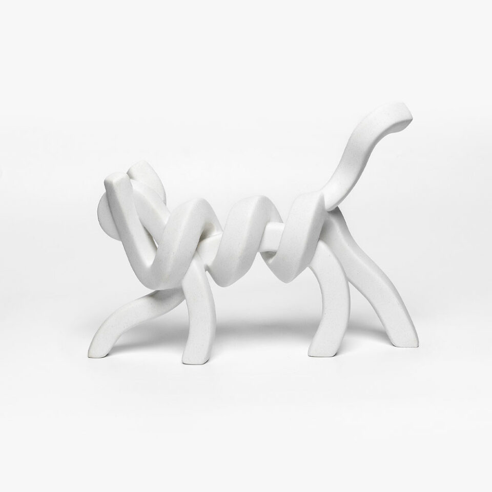 BELMA ΔΙΑΚΟΣΜΗΤΙΚΟ ΓΑΤΑ 30x8x22cm POLYRESIN ΛΕΥΚΟ