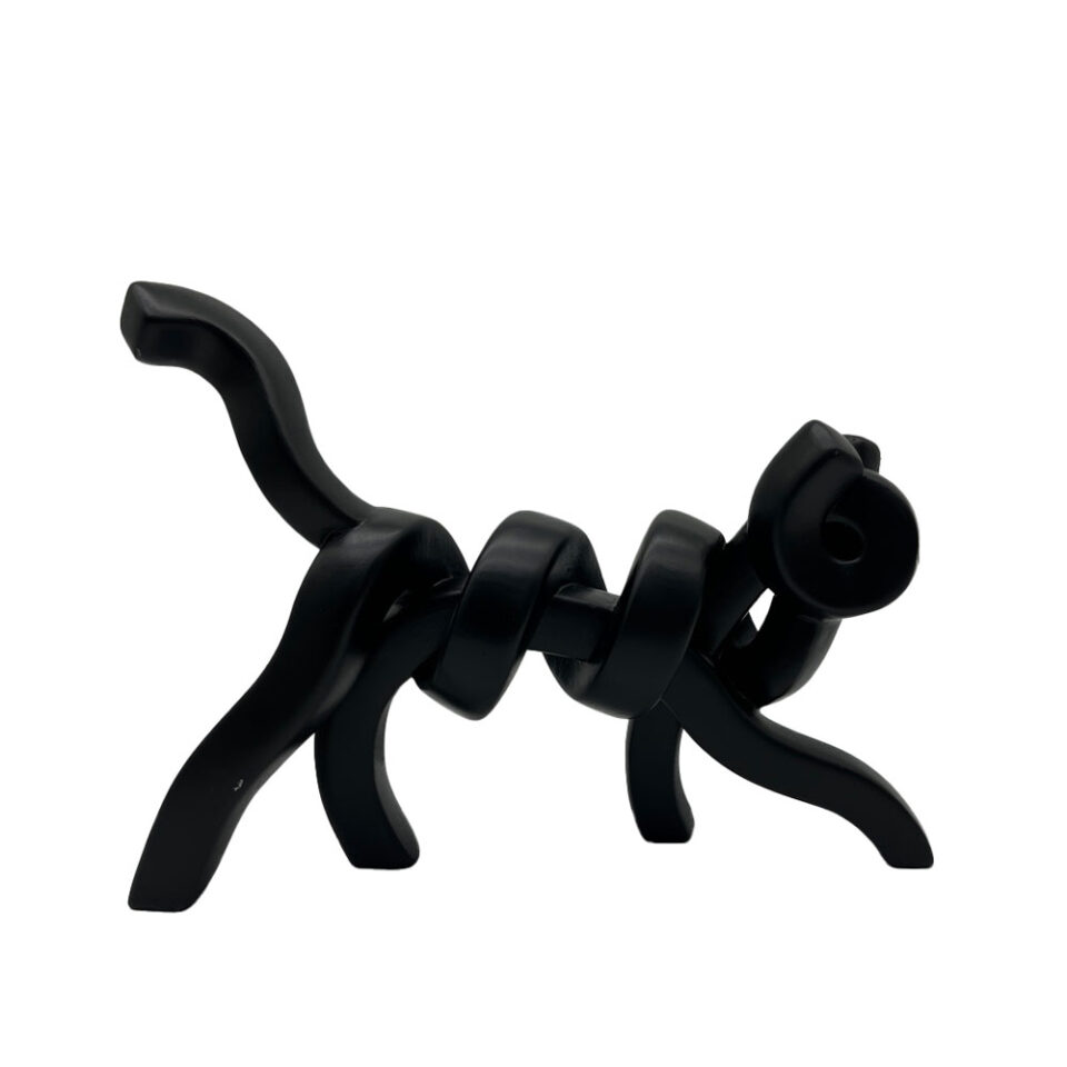 BELMA ΔΙΑΚΟΣΜΗΤΙΚΟ ΓΑΤΑ 30x8x22cm POLYRESIN ΜΑΥΡΟ