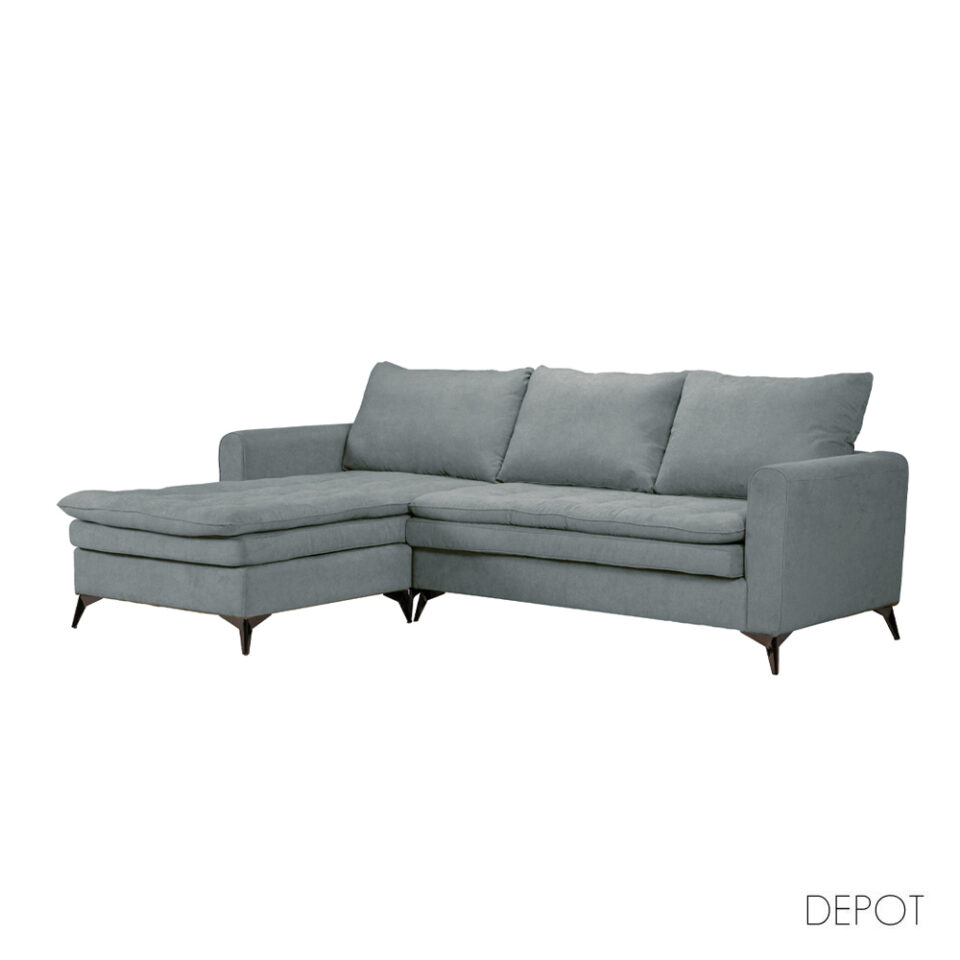 SCANDALO ΚΑΝΑΠΕΣ ΓΩΝΙΑ ΑΝΑΣΤΡΕΨΙΜΗ ΓΚΡΙ ASTI 13 265x188x99cm