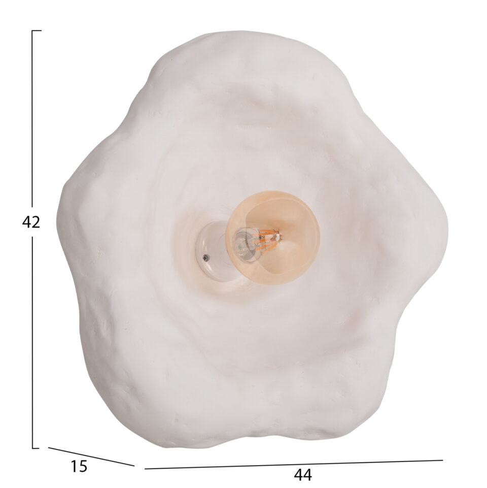 ΕΠΙΤΟΙΧΙΟ ΦΩΤΙΣΤΙΚΟ FIBER CEMENT ΣΕ ΛΕΥΚΟ 44x15x42Υεκ.