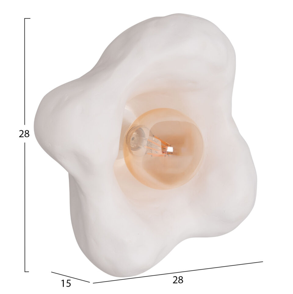 ΕΠΙΤΟΙΧΙΟ ΦΩΤΙΣΤΙΚΟ FIBER CEMENT ΣΕ ΛΕΥΚΟ 28x15x28Υεκ.