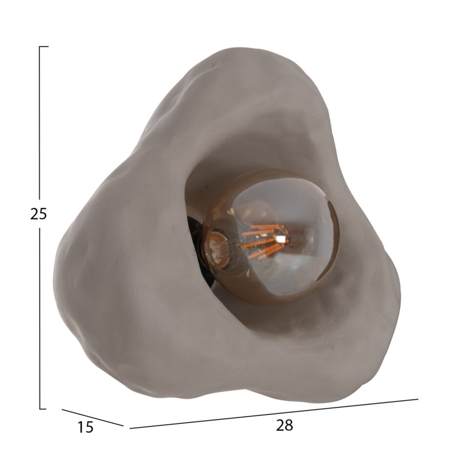 ΕΠΙΤΟΙΧΙΟ ΦΩΤΙΣΤΙΚΟ FIBER CEMENT ΣΕ ΓΚΡΙ 28x15x25Υεκ.