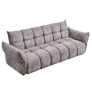 ΚΑΝΑΠΕΣ ΚΡΕΒΑΤΙ ΓΚΡΙ ΥΦΑΣΜΑ--ΚΑΘΙΣΜΑ POCKET SPRINGS 240-250x90x85Υεκ.