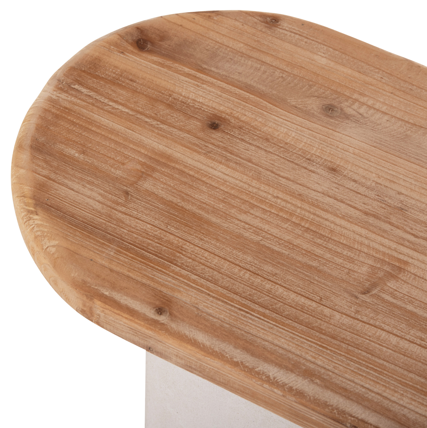 ΚΟΝΣΟΛΑ ΤΟΠ ΞΥΛΟ ΕΛΑΤΟΥ-ΒΑΣΗ ΥΠΟΛΕΥΚΟ MDF 150x35x82Υεκ.