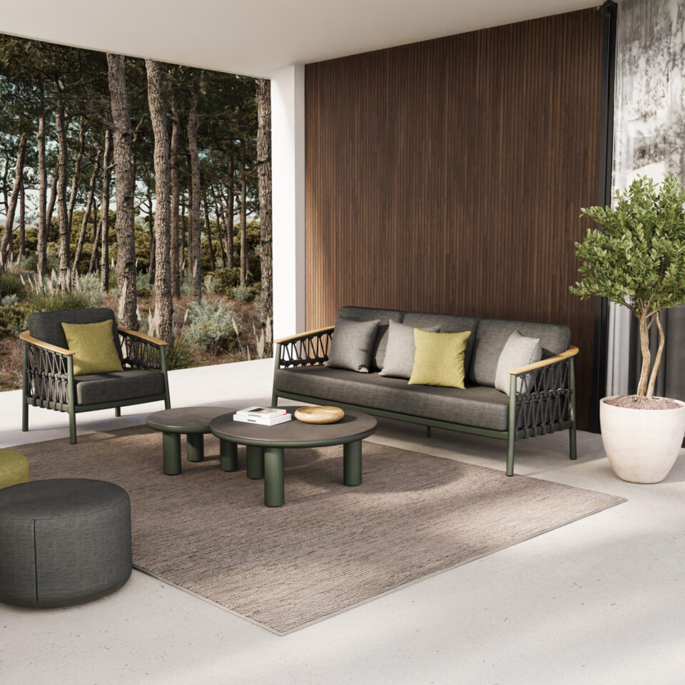 ΣΕΤ ΣΑΛΟΝΙ 5ΤΜΧ STREAM ΠΡΑΣΙΝΟ ΑΛΟΥΜΙΝΙΟ-ΑΝΘΡΑΚΙ ΣΧΟΙΝΙ-OLEFIN