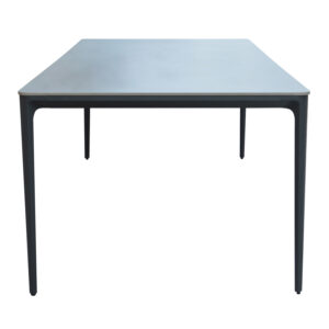 ΤΡΑΠΕΖΙ ΤΡΑΠΕΖΑΡΙΑΣ STAD ΓΚΡΙ ΑΛΟΥΜΙΝΙΟ & SINTERED STONE TOP 180x90x74Υεκ